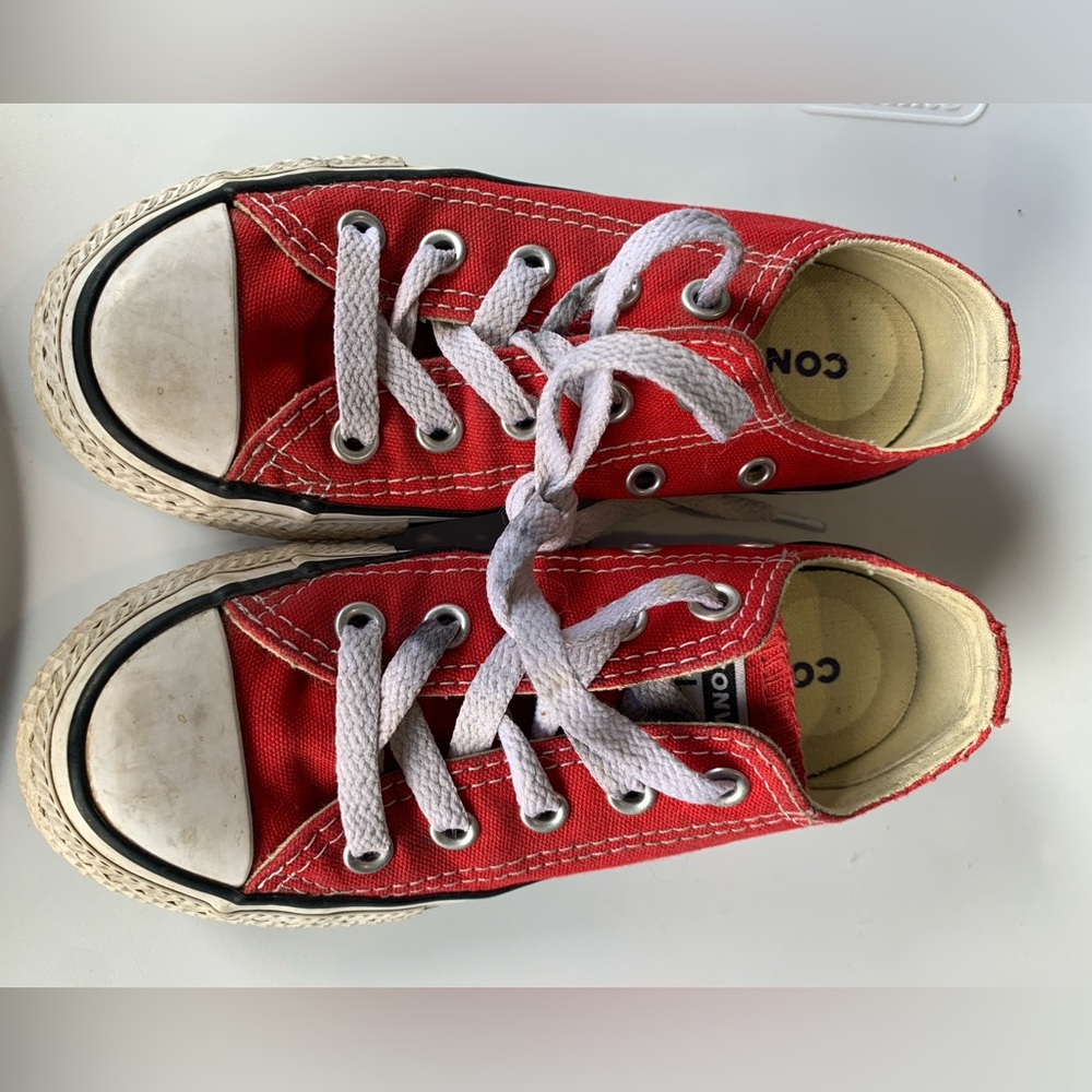 Converse Kids Red Sneakers Size 11